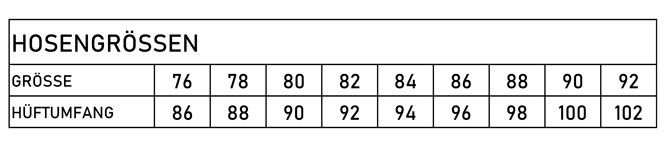 1592 Ribalov Tabelle Grössen Luzi de Beaufort